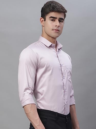 Image of Majestic Man Slim Fit Satin Cotton Formal Shirt for Men