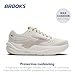 Brooks Women Ghost Max 3 Coconut/Chateau Grey/Blue 8.5 X-Wide