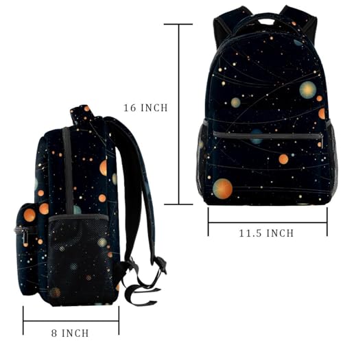 Sac à dos de voyage robuste multicolore pour soulager le dos des étudiants actifs - 2