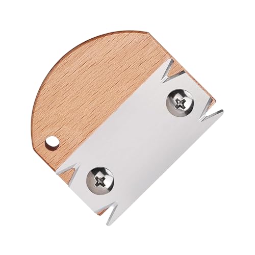 Recortadora De Bordes - Recortadora Ergonómica Con Mango De Madera | Recorttadora De Esquinas, De Bordes De Acero Inoxidable | Para Paneles De Melamina De Madera Contrachapada Laminada De C