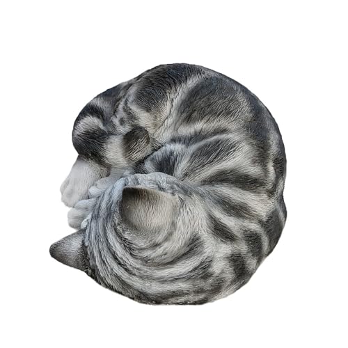 Figura Decorativa Gato Durmiente Tabby Dreams de Resina miniatura 3
