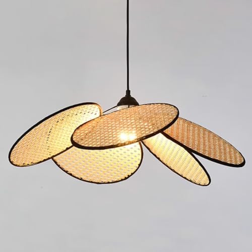 Lampe suspendue salon avec abat-jour ajouré anti-éblouissement