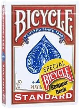 Bicycle Stripper Deck Cards, Red Backed
