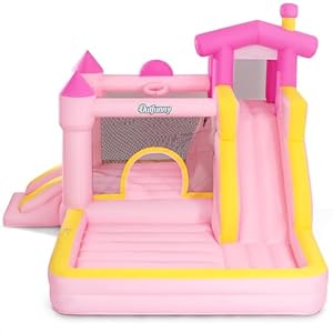 Inflatable Bounce House, Pink Bounc...