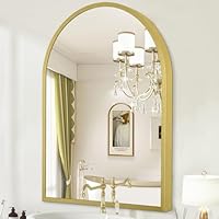 Brightify Specchio da parete ad arco con struttura in metallo, con finitura ad arco, per bagno, soggiorno, camera da letto, corridoio e corridoio, 61