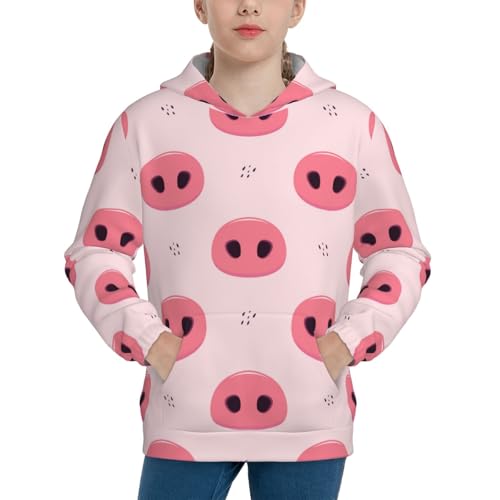 Pig Noses Kid Hoodies Boys Sweatshirts Girls Pullover with Pocket