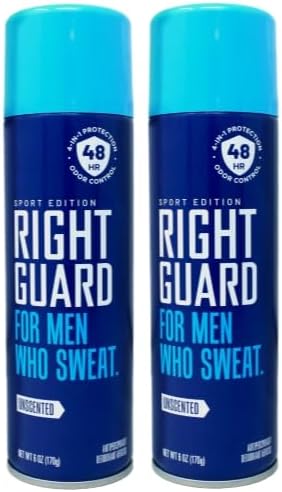 Right Guard Sport Aerosol Antiperspirant/Deodorant-Unscented-6 oz, 2 pk