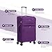 Aerostar Large 29” Lightweight Softshell Expandable Suitcase, Integrated Combination Lock, 4 Wheels Check in Luggage for 23kg (Purple Haze, 112 litres)