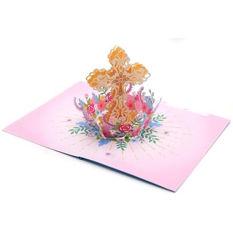 Holly Cross 3D Pop Up Card for All Occasions Cover