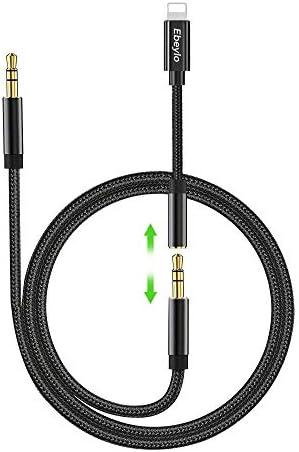 3-in-1 Aux Cord for iPhone, Ebeylo 3.5mm Audio Jack to iPhone, Aux Cable for Car Compatible with iPhone 7/X/8/8 Plus/XS Max/XR Support Newest iOS System Include 10/11/12 and Later