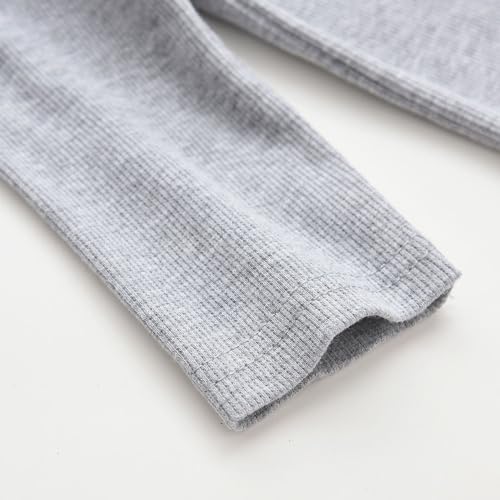 Image of Baby Long Sleeve Shirts Infant Toddler Tshirt Ribbed Undershirts for Girls Boys Clothes 6 Months-3 Years