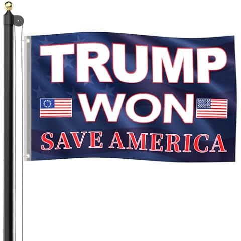 Abomet Trump 2024 flag 3x5 FT Trump Flag Save America with Gromments Double Side Domald Trump 2024 Banner for Outside Inside Cover