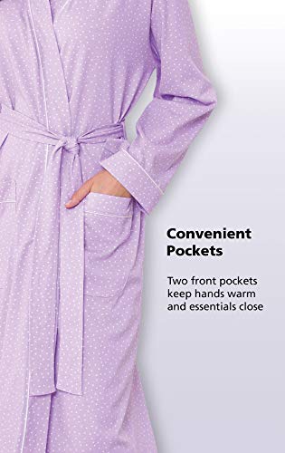 Pajamagram Ultra Soft Womens Bathrobe - Cotton Robes For Women, Purple, Xs / 2-4 #TOP5