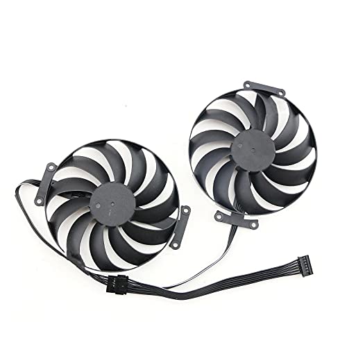Graphics Card Cooling Fan GPU Cooler Fan Replacement Part Model T129215SU for ASUS RTX3060 RTX3070 3060ti LHR DUAL OC V2, 1 Pair