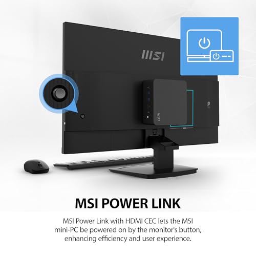 Image of msi PRO MP273L E14 27-inch IPS 1920 x 1080 (FHD) Gaming Office Monitor, 144Hz, Adaptive-Synch, HDR Ready, HDMI, VGA Port,VESA Mountable, Tilt, 4-Side Slim Bezel,1ms, Black