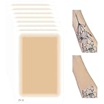 DAGEDA 8Pcs Tattoo Cover Up Patch,Natural Looking Cover up Tattoos and Scar,Tattoo Cover Up Tape, Invisible Waterproof Body Concealer Makeup Sticker-Light