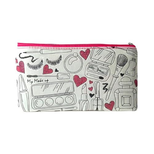 Estojo escolar infantil make de personalizar com 4 canetinhas