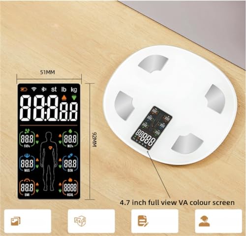 Báscula Digital Ultra Precisión para Baño Negra miniatura 3