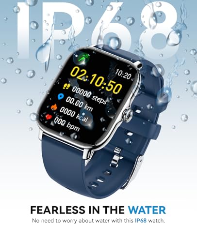 Image of Smart Watch for Women Men- Answer /Make Call, 2025 IP68 Waterproof Fitness Step Sleep Tracker Watch with Monitor Activity Counter Smartwatch for Andriod iPhone iOS Samsung Compatible