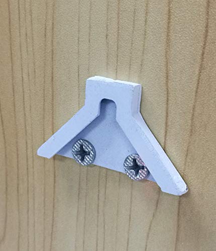 Image of FixtureDisplays Picture Frame Hanging Hardware Picture Hanger Kit 18531-WHITE-2PK