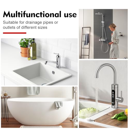 Weiongppy Pömpel Abfluss Saugglocke mit 2 Saugnäpfen, Hochdruck Abflussreiniger Pumpe, Pressluft Rohrreiniger mit starker Saugleistung für Toilette, Waschbecken, Dusche und Badewanne