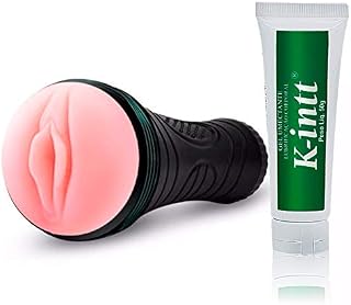 Masturbador Masculino em Formato de Lanterna Vagina Cyberskin com Vibro K Intt