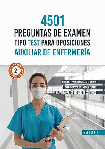 4501 Preguntas Examen Tipo Test Para Oposiciones Auxiliar Enfermeria (SIN COLECCION)