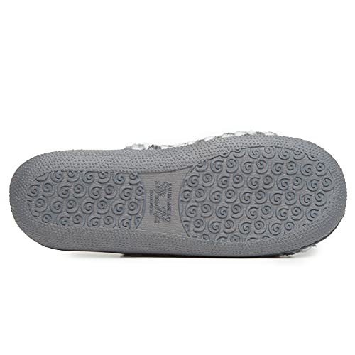 Laura Ashley Ladies Check Plush Rugged Slippers #TOP13