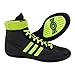 Adidas Combat Speed 4 Wrestling Shoes, Black/Solar Green, 12