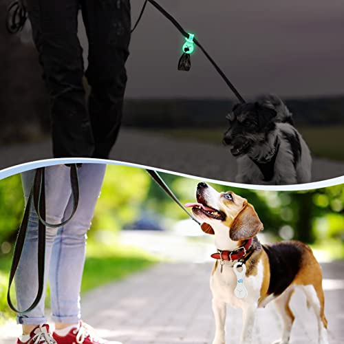 Image of Dog Poop Bag Holder for Leash Waste Bag Carrier Dog Poop Bag Dispenser for Walking Running Bicycle Accessory 2 pieces (White)