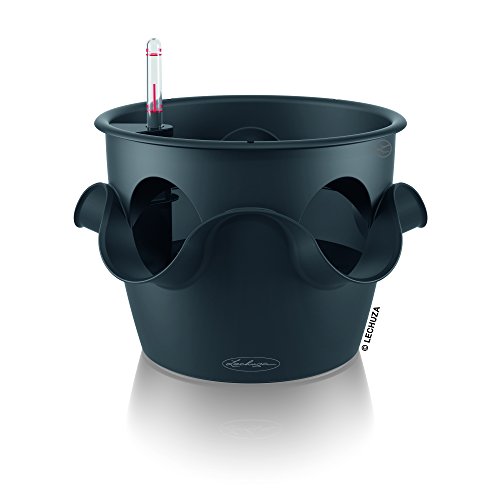 Lechuza 14994 Cascadino Slate Planter,Slate grey