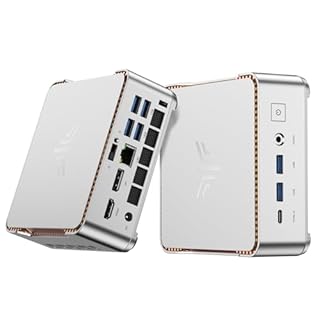 NiPoGi Pinova P2 Mini PC AMD Ryzen R2544(Meilleur Que 3500U/i3-10110U/N95, jusqu'à 3,70 GHz, 4C/ 8T), 16 Go DDR4 512 Go M.2 SSD Mini Ordinateur de Bureau W-11 Pro, HDMI, DP, Type-C, Triple écran 4K.