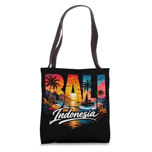Bolso tote de recuerdo vintage de Bali, Indonesia miniatura 1