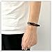 Xusamss Fashion Simple Alloy Buckle Bangle Leather Wristhand Bracelet,6