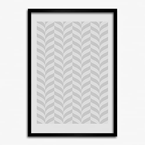 Tableau décoratif géométrique Tulup avec cadre en bois MDF 50x70 cm pour affiche