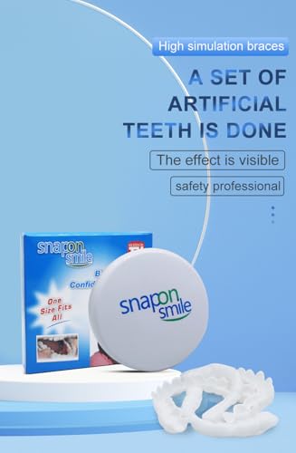 Unisex Adjustable Smile Supports: Natural Comfort Dentures for Men & Women, Snap-On Veneers Teeth Covers for a Confident, Beautiful Smile