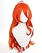 Winx Club Bloom Cosplay Wig - Red Wavy Heat Resistant Fiber Wig with Bangs