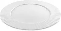 Sousplat Redondo de Plástico 33cm Apoio para Prato Jogo Americano (Branco)