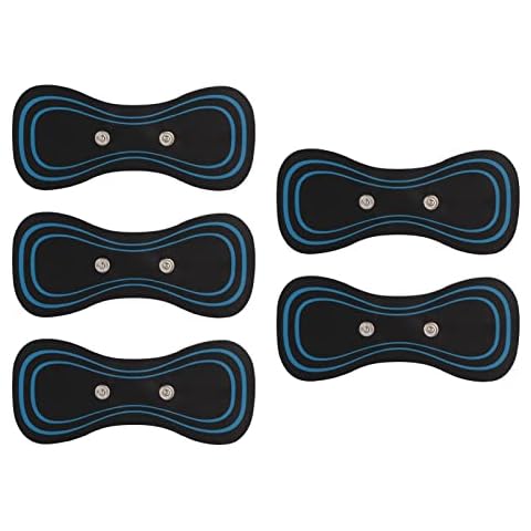 5 Stück Zervikales Massage-Pad für Nackenschmerzen Mini Tragbares Elektrisches Massagegerät Patch-Nacken-Körper-Massagegerät Cover