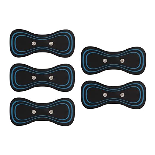 Almohadilla de Masaje Cervical de 5 Piezas, Almohadilla de Masaje de Drenaje Linfático, Mini Parche de Masajeador Portátil para Brazos, Cuello, Hombro, Espalda, Cintura, Piernas,