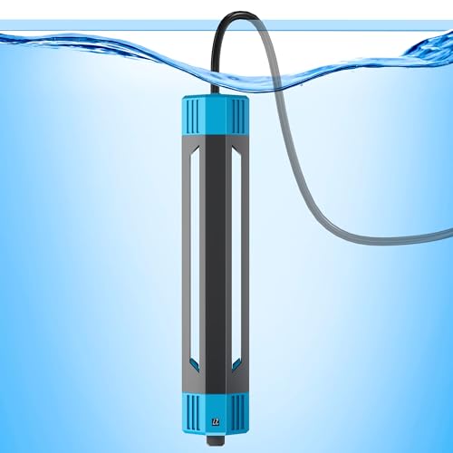 Marpros 25W/50W/100W/300W/500W Aquarium Heater for Freshwater and Saltwater Fish Tank, Adjustable Submersible Aquarium Heater for 70-80 Gallon Fish Tank (500W)