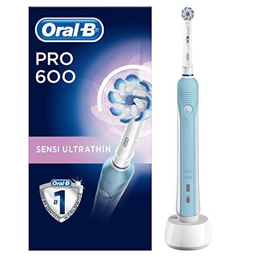 Oral-B Pro 600 Sensi Ultrathin Cepillo de dientes eléctrico recargable Desarrollado por Braun