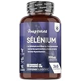 Selenium 200mcg, L Selenomethionine, 365 Micro-Comprimés Vegan, 1 Comprimé tous les 2 Jours, Selon l’EFSA, le Sélénium Contribue au Fonctionnement Normal de la Thyroïde, sans Stéarate de Magnésium