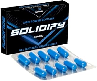 SOLIDIFY 500mg | Unlock Your Potentials with SOLIDIFY | Extra Strength Performance Enhancing Pills for Men | Stamina and Endurance Booster Ginseng Capsules | 10 Capsules