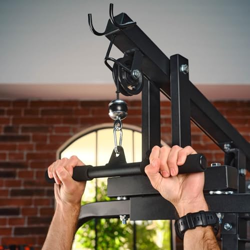 152x222 cm groß mit doppeltem 65 kg Gewichtsstapel und Zubehör inklusive. - Detailansicht von Hop-Sport HS-1044K...