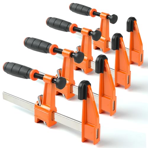 4-Pack 6" F Clamps for Woodworking