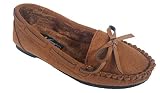 Elegant Kids Casual Faux Suede Camel Color Moccasin Loafers, Cute and Comfortable 2, M US Little Kid