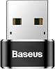 Baseus, Computer/Phone Mini Hub Adapter, Black, 3A, Input: USB Type A 2.0, Output: USB Type C, Travel Size, Lightweight