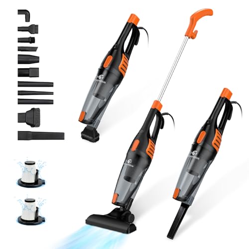 TC-JUNESUN Corded Vacuum Cleaner, 12 in 1 Ultra-Lightweight Vacuum Cleaners