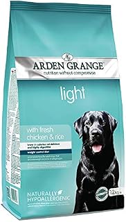 Arden Grange Adult Dry Dog Food Light with Fresh Chicken and Rice, 12 kg